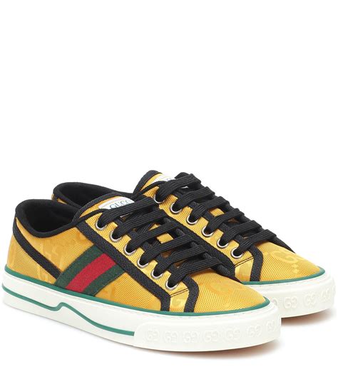 gucci yellow sneakers|Gucci runners women.